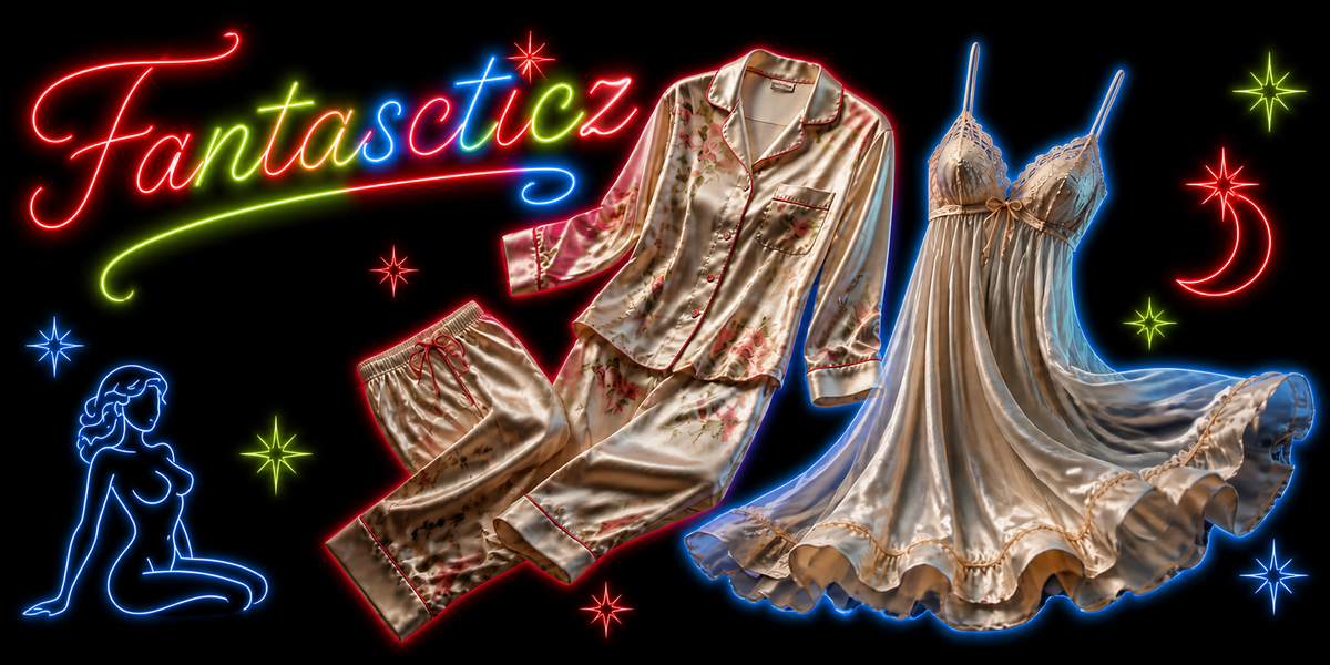 Dreamy Retro Loungewear, Pajamas & Silky Sleepwear