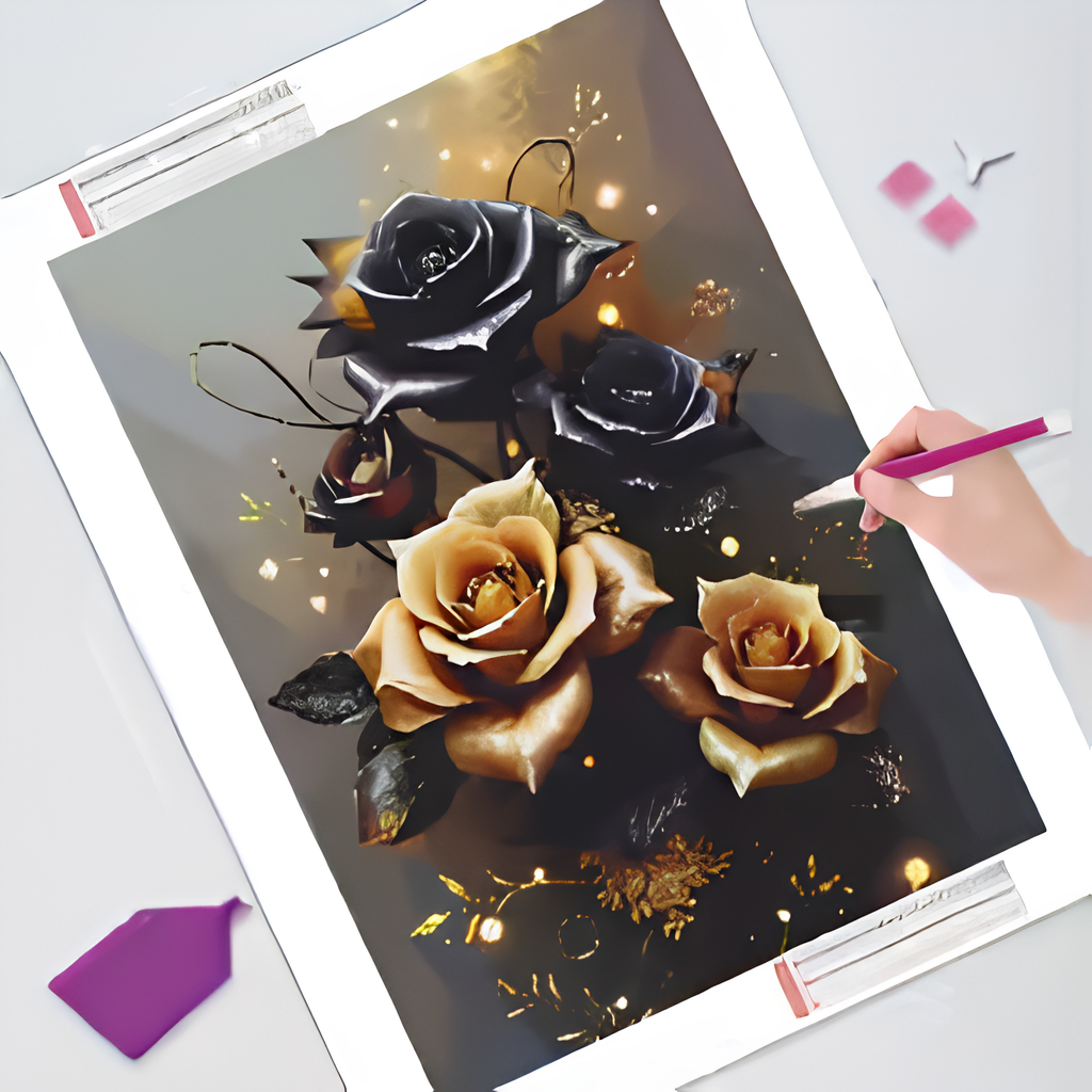 Glistening Rose Diamond Painting