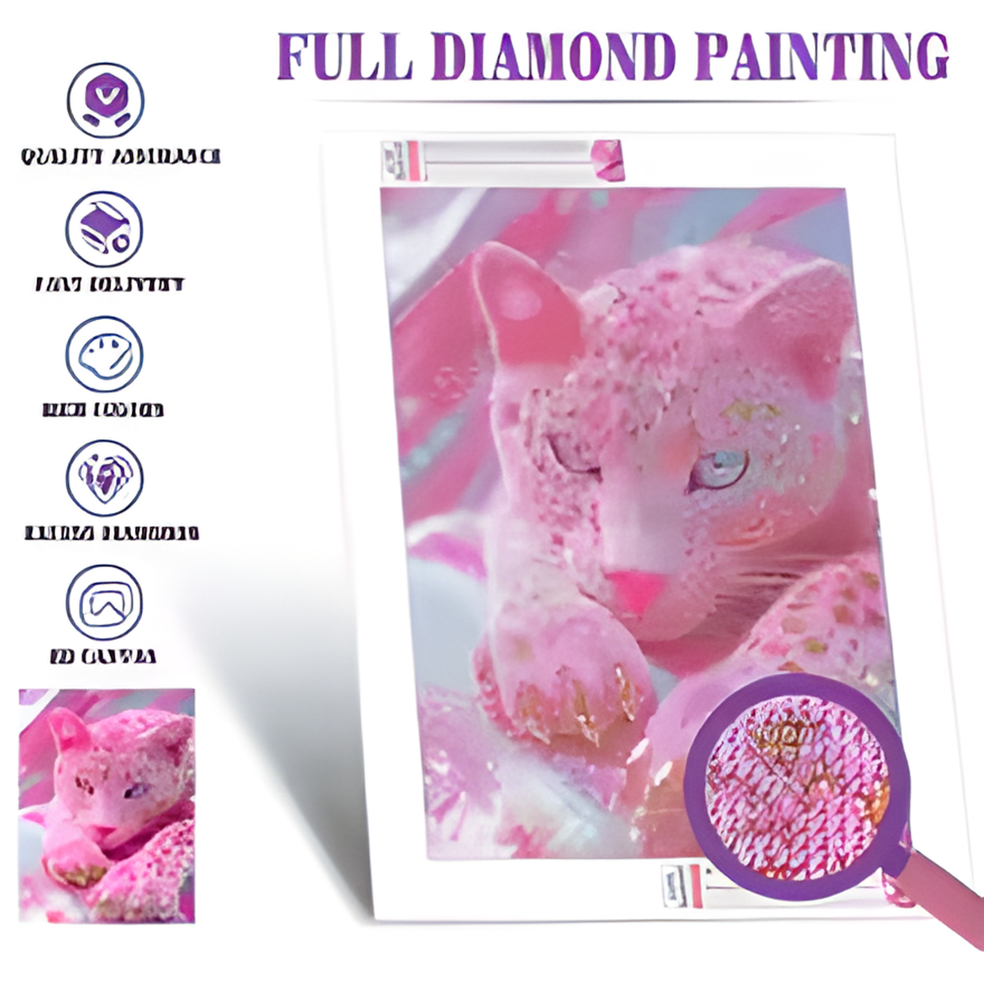 Prismatic Pink Panther Diamond Painting