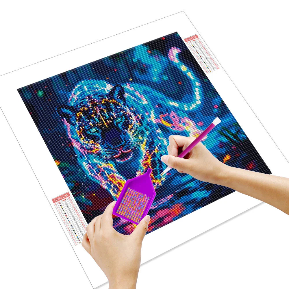 Vivid Neon Wildlife Diamond Painting Kits