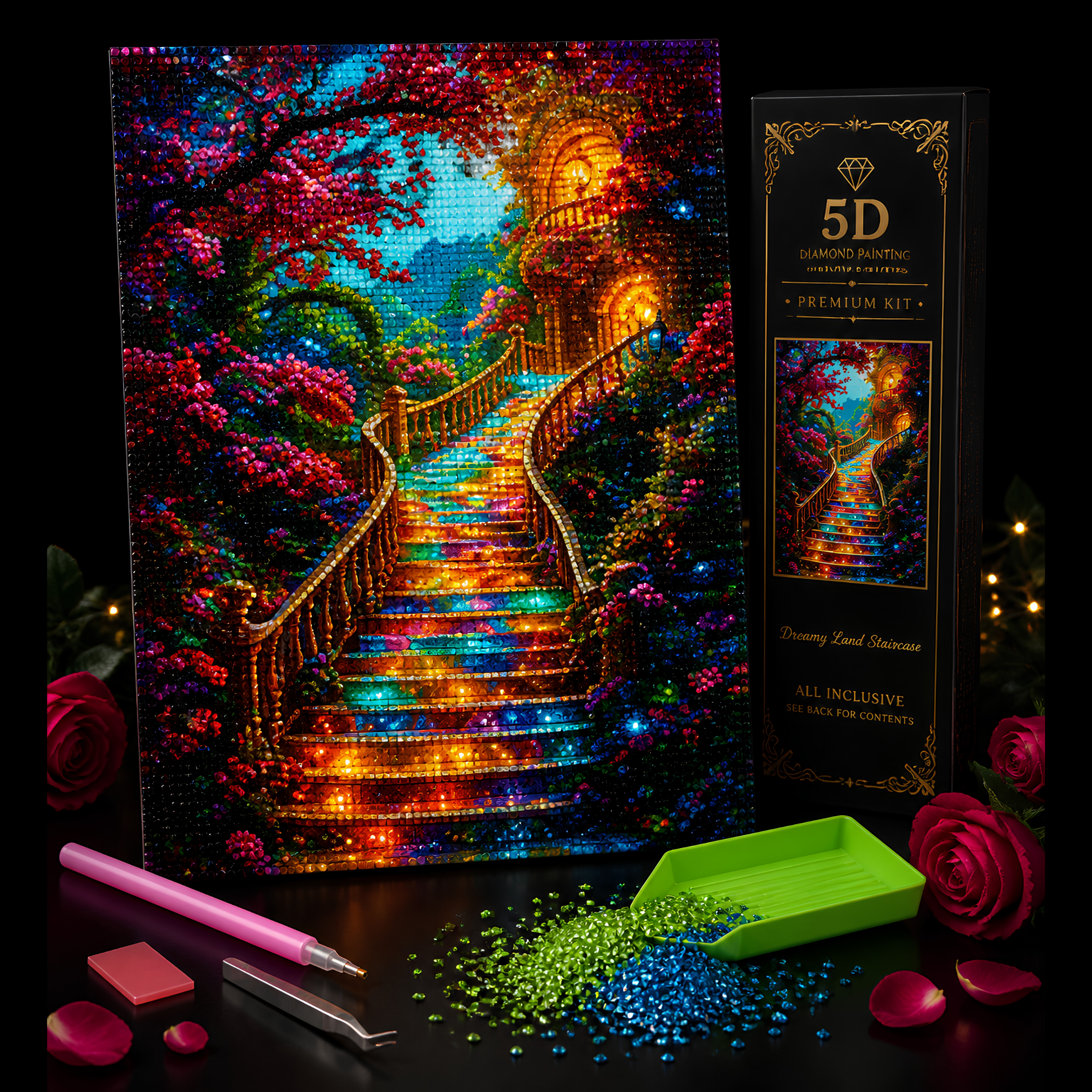 5D Diamond Painting Kit – Eden's Stairway To Heaven